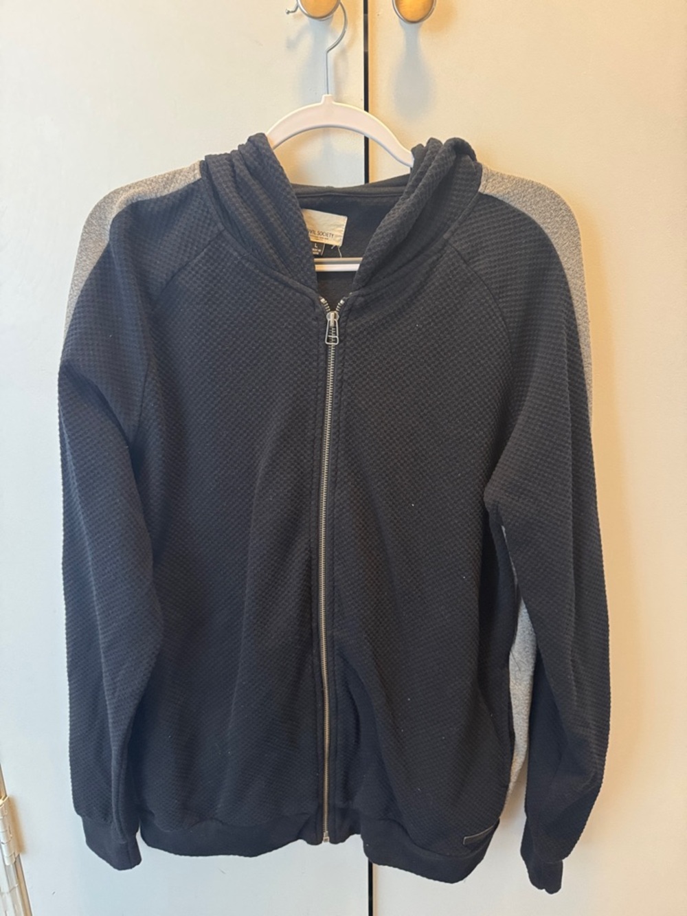 Men's Waffle Zip-Up Hoodie